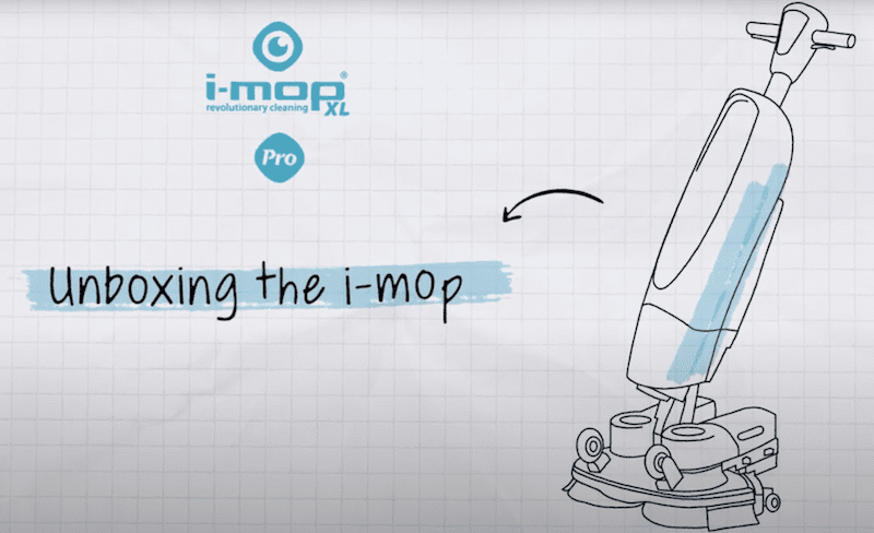 i-mop scrubber dryer - unboxing